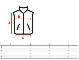 Zila divpusējā veste Melani TY3415-51884-XL cena un informācija | Sieviešu vestes | 220.lv