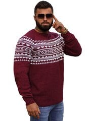 Vīriešu bordo džemperis Karom O/H9300-51847-XXL cena un informācija | Vīriešu džemperi | 220.lv
