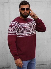 Vīriešu bordo džemperis Karom O/H9300-51847-XXL cena un informācija | Vīriešu džemperi | 220.lv