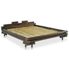 vidaXL gultas rāmis, tumši brūns bambuss, 180x200 cm цена и информация | Кровати | 220.lv