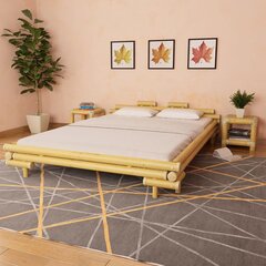 vidaXL gultas rāmis, bambuss, 160x200 cm cena un informācija | Gultas | 220.lv