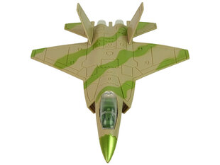 Militārā reaktīvā lidmašīna, LeanToys, zaļš cena un informācija | Rotaļlietas zēniem | 220.lv