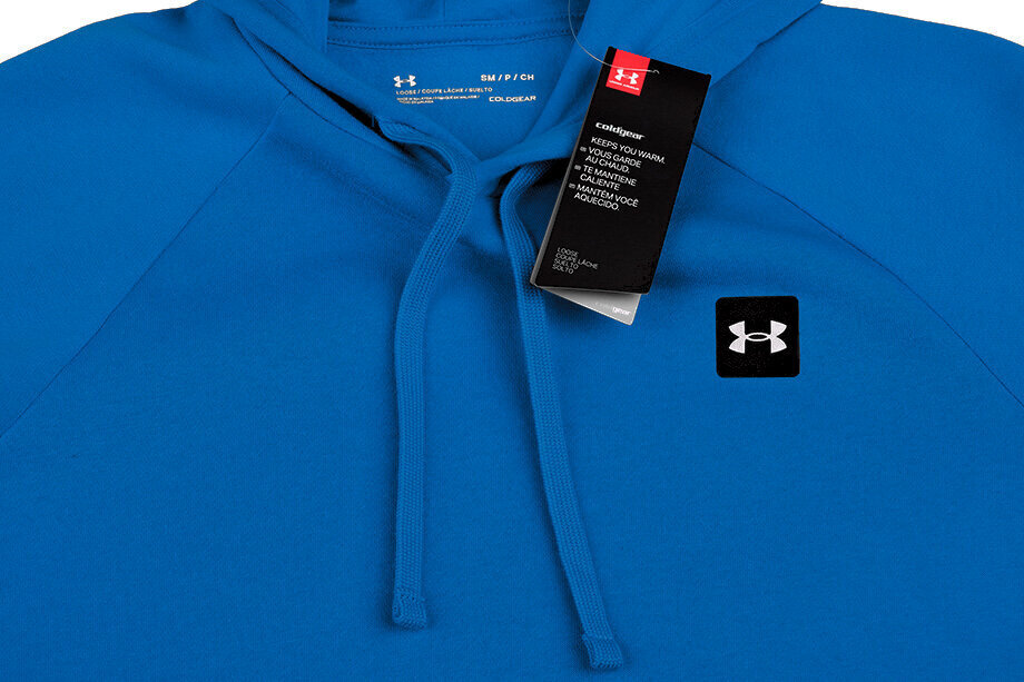 Džemperis vīriešiem Under Armour Rival Fleece Hoodie 1357092 486, zils цена и информация | Vīriešu jakas | 220.lv