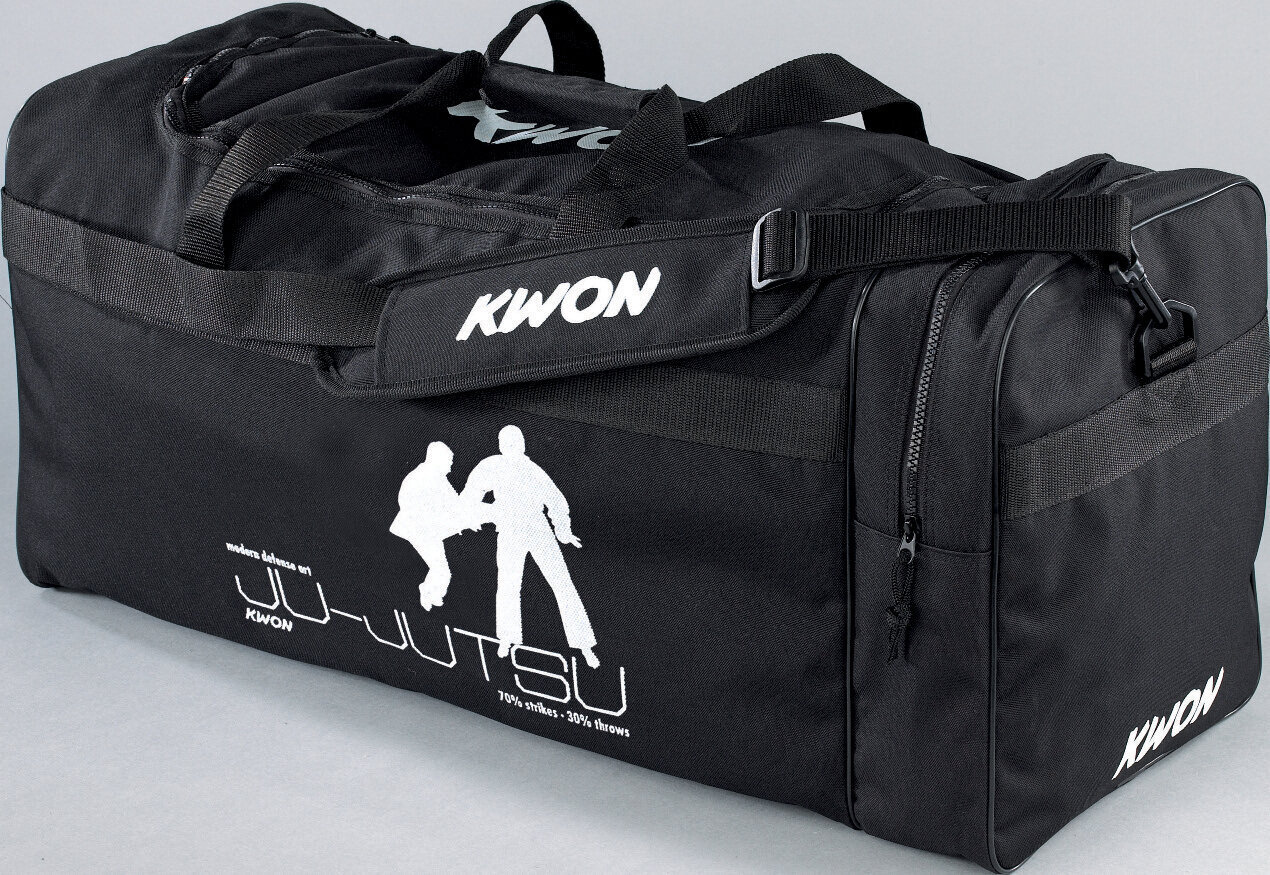 Sporta soma Kwon Ju-Jutsu, melna 65x32x32 cm cena un informācija | Sporta somas un mugursomas | 220.lv