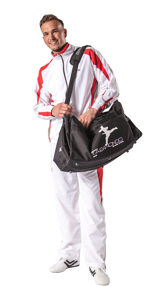 Sporta soma Kwon Taekwondo, melna 65x32x32 cm цена и информация | Sporta somas un mugursomas | 220.lv