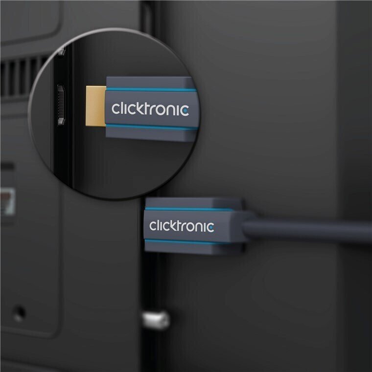 Clicktronic, HDMI, 0.5 m cena un informācija | Kabeļi un vadi | 220.lv