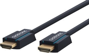 CLicktronic HDMI 2.0, 0,5 m cena un informācija | Kabeļi un vadi | 220.lv