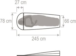 Guļammaisa apvalks Vaude Biwak I.2, sarkans цена и информация | Спальные мешки | 220.lv