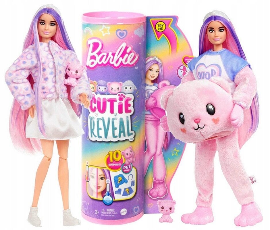 Lelle Barbie Cutie Reveal цена и информация | Rotaļlietas meitenēm | 220.lv