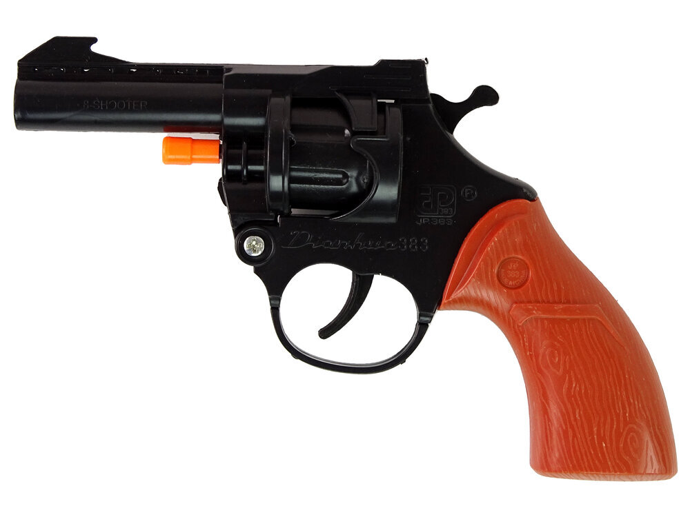 Rotaļu pistole ar vāciņu, melna cena un informācija | Rotaļlietas zēniem | 220.lv