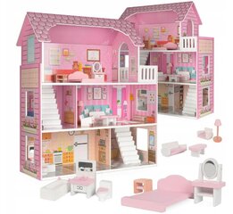 Koka leļļu māja Lulilo Trikito, rozā цена и информация | Игрушки для девочек | 220.lv