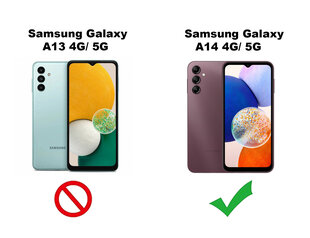 Soundberry transparent silicone  Samsung Galaxy A14 4G/A14 5G black цена и информация | Чехлы для телефонов | 220.lv