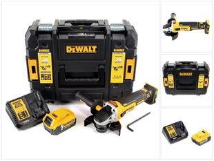 Bezvadu leņķa slīpmašīna DeWalt DCG 405 P1, 18V, ar akumulatoru un lādētāju cena un informācija | Slīpmašīnas | 220.lv