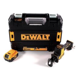 Аккумуляторная линейная пила DeWalt DCS 369 NT 18 В + 1х аккумулятор 5,0 Ач + TSTAK - без зарядного устройства цена и информация | Пилы, циркулярные станки | 220.lv