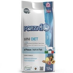 Forza10 Mini DIET для взрослых собак маленьких пород склонных к аллергии, с рыбой, 1,5 кг цена и информация | Сухой корм для собак | 220.lv