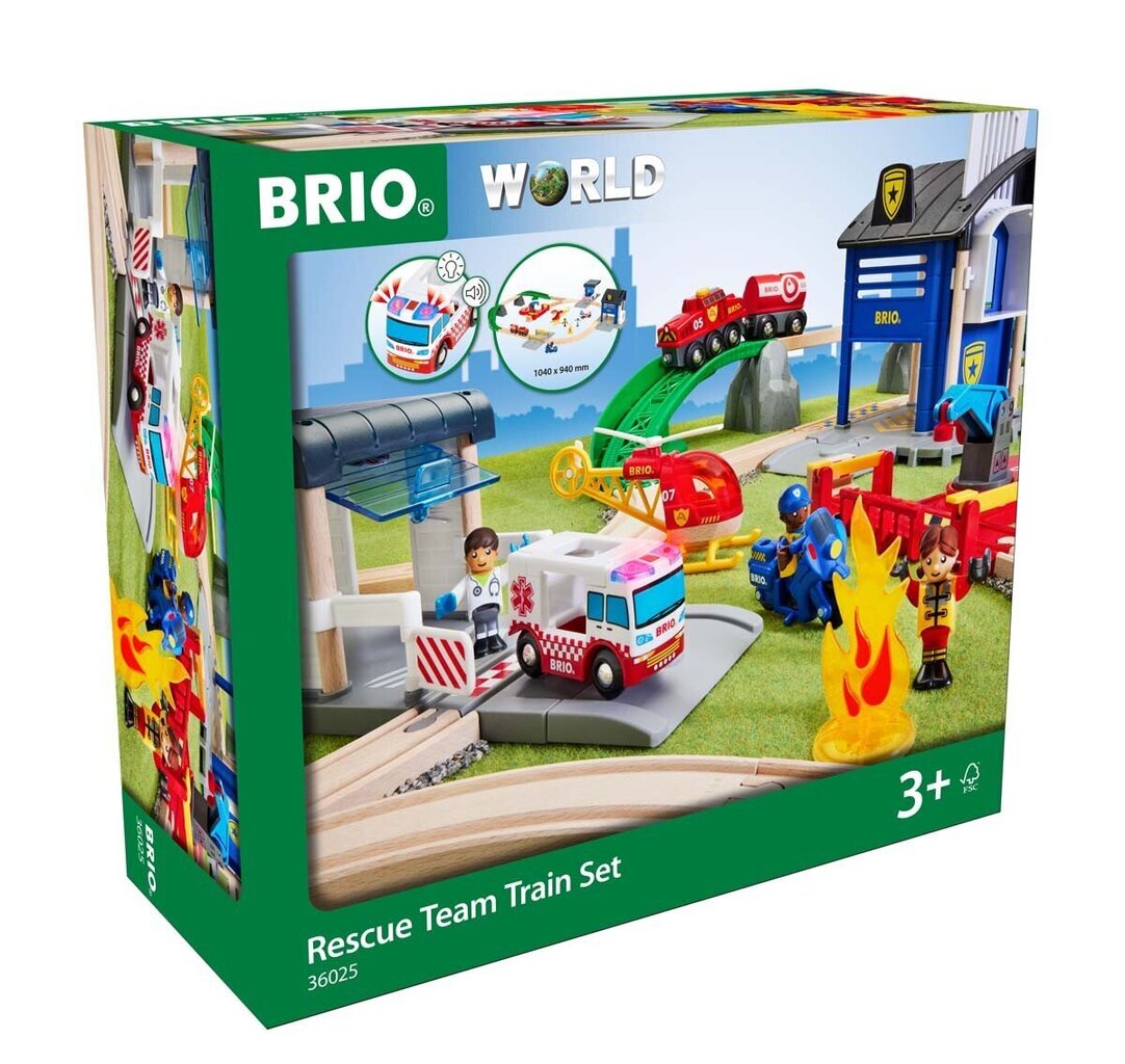 Konstruktoru komplekts Brio Rescue 63602500 cena un informācija | Konstruktori | 220.lv