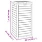 vidaXL āra atkritumu tvertne, 41x41x86 cm, polipropilēns, melna cena un informācija | Komposta kastes un āra konteineri | 220.lv