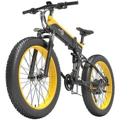 Elektriskais velosipēds Bezior X1500, melns/dzeltens, 1500W, 12.8Ah цена и информация | Электровелосипеды | 220.lv