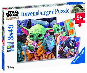 Пазл Ravensburger 3х49 деталей Звездные войны цена и информация | Пазлы | 220.lv