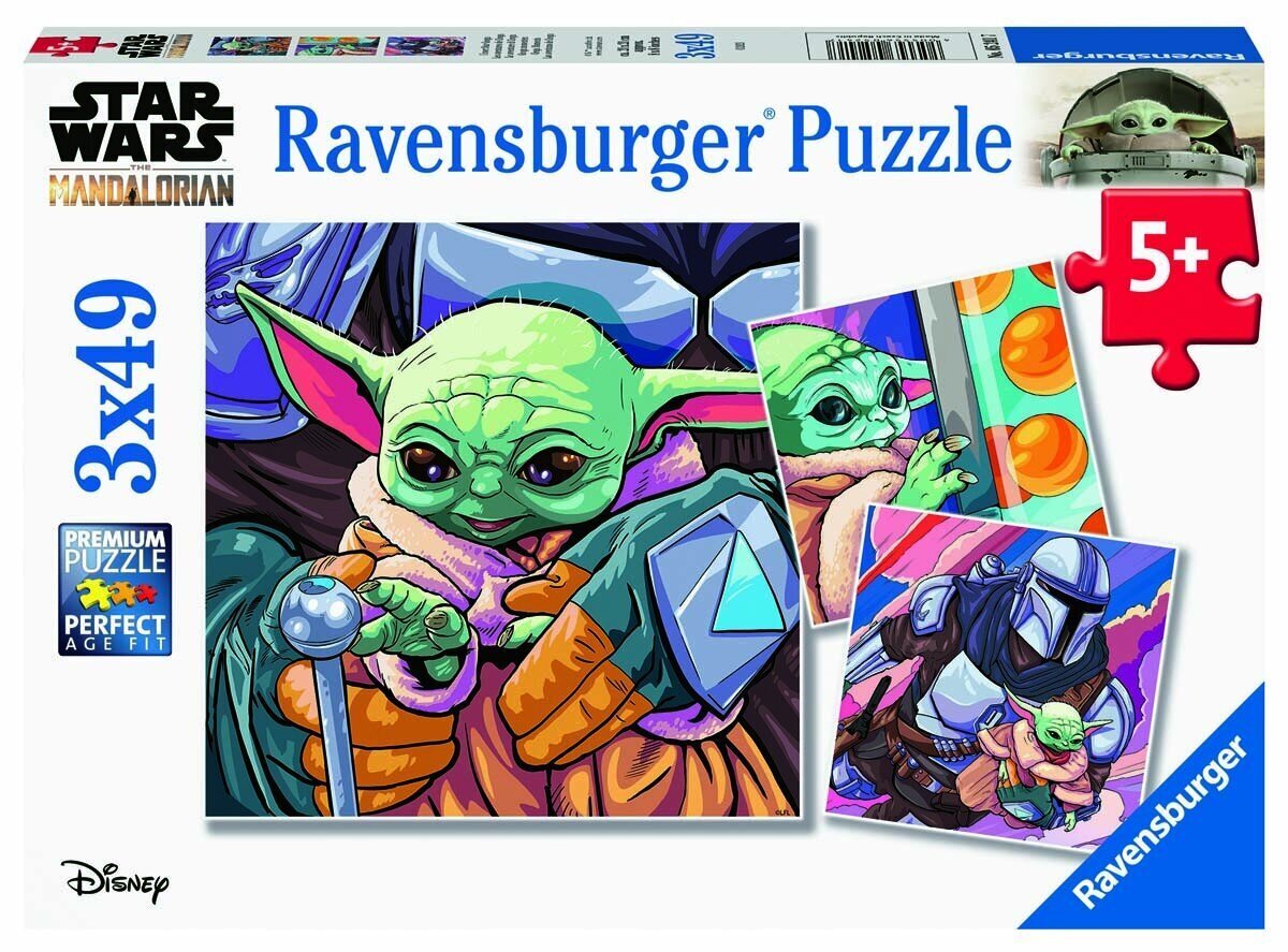 Puzle Ravensburger Mandalorijas, 5241, 3x49 d. cena un informācija | Puzles, 3D puzles | 220.lv