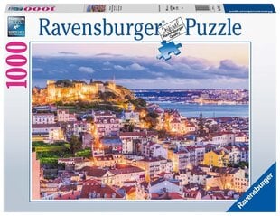 Puzle Ravensburger Lisabon & Sao Jorge Castle, 17183, 1000 d. cena un informācija | Puzles, 3D puzles | 220.lv