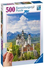 Ravensburger mīkla Neuschwanstein Castle 500p 13681 cena un informācija | Puzles, 3D puzles | 220.lv