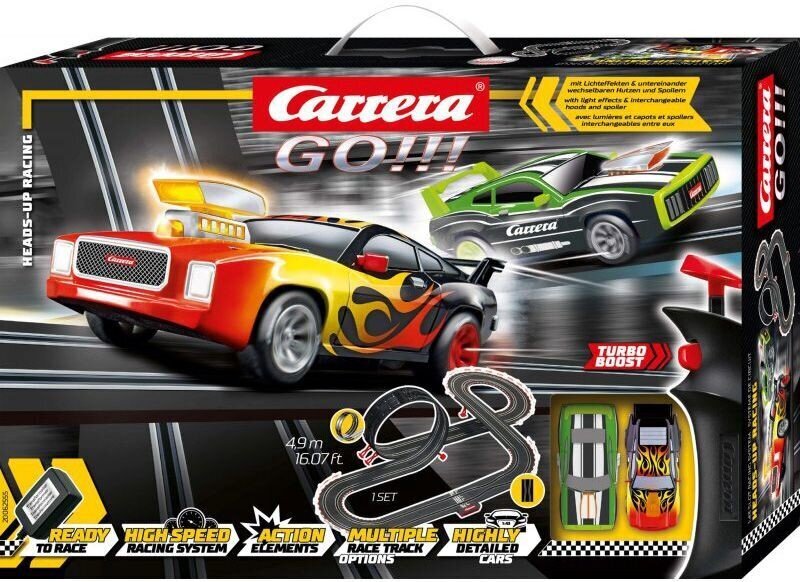 Auto trase Carrera Go Race Track Heads 25556, 4,9 m cena un informācija | Rotaļlietas zēniem | 220.lv