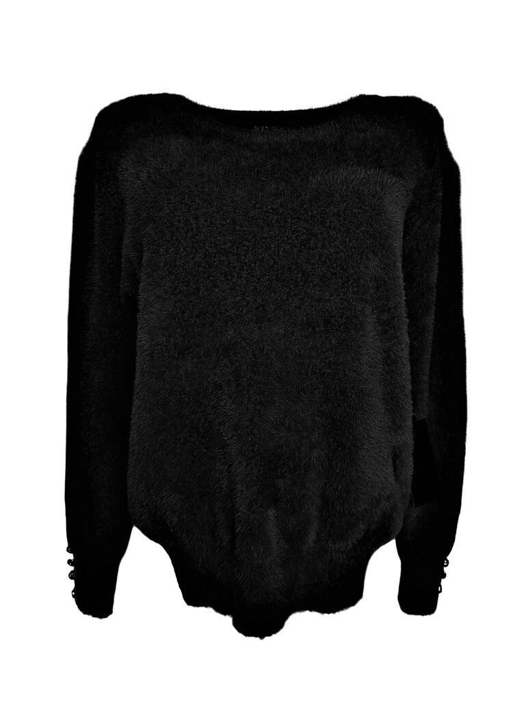 Džemperis sievietēm Kinga, melns cena un informācija | Sieviešu džemperi | 220.lv