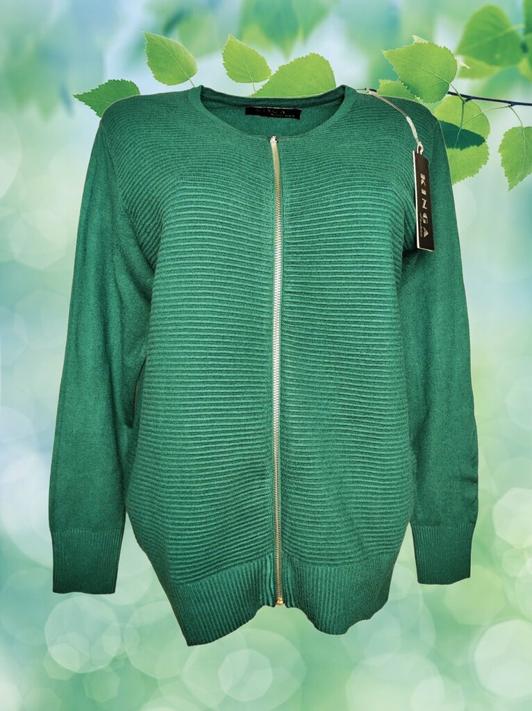 Džemperis sievietēm Kinga, zaļš cena un informācija | Sieviešu džemperi | 220.lv