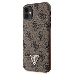 Guess GUHCN61P4TDSCPW iPhone 11 | Xr 6.1" brązowy|brown hardcase Crossbody 4G Metal Logo цена и информация | Чехлы для телефонов | 220.lv