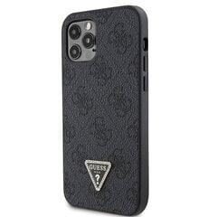 Guess GUHCP12MP4TDSCPK iPhone 12 | 12 Pro 6.1" czarny|black hardcase Crossbody 4G Metal Logo цена и информация | Чехлы для телефонов | 220.lv