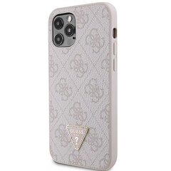 Guess GUHCP12MP4TDSCPP iPhone 12 | 12 Pro 6.1" różowy|pink hardcase Crossbody 4G Metal Logo цена и информация | Чехлы для телефонов | 220.lv