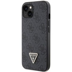 Guess GUHCP13MP4TDSCPK iPhone 13 6.1" czarny|black hardcase Crossbody 4G Metal Logo цена и информация | Чехлы для телефонов | 220.lv