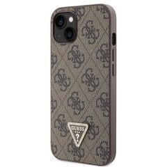 Guess GUHCP13MP4TDSCPW iPhone 13 6.1" brązowy|brown hardcase Crossbody 4G Metal Logo цена и информация | Чехлы для телефонов | 220.lv