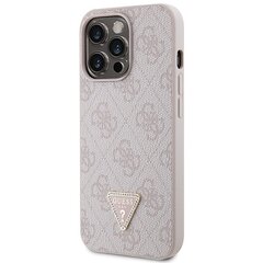 Guess GUHCP13XP4TDSCPP iPhone 13 Pro Max 6.7" różowy|pink hardcase Crossbody 4G Metal Logo цена и информация | Чехлы для телефонов | 220.lv