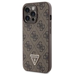 Guess GUHCP13XP4TDSCPW iPhone 13 Pro Max 6.7" brązowy|brown hardcase Crossbody 4G Metal Logo цена и информация | Чехлы для телефонов | 220.lv