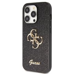 Guess GUHCP14LHG4SGK iPhone 14 Pro 6.1" czarny|black hardcase Glitter Script Big 4G цена и информация | Чехлы для телефонов | 220.lv