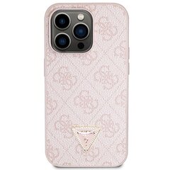 Guess GUHCP14LP4TDSCPP iPhone 14 Pro 6.1" różowy|pink hardcase Crossbody 4G Metal Logo цена и информация | Чехлы для телефонов | 220.lv