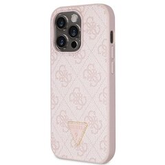 Guess GUHCP14LP4TDSCPP iPhone 14 Pro 6.1" różowy|pink hardcase Crossbody 4G Metal Logo цена и информация | Чехлы для телефонов | 220.lv