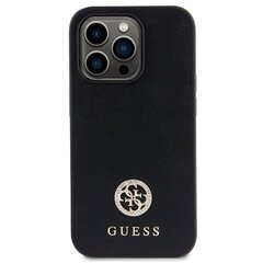 Guess GUHCP14LPS4DGPK iPhone 14 Pro 6.1" czarny|black hardcase Strass Metal Logo цена и информация | Чехлы для телефонов | 220.lv