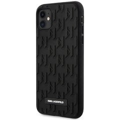 Karl Lagerfeld KLHCN61RUPKLPK iPhone 11 | Xr 6.1" hardcase czarny|black 3D Monogram цена и информация | Чехлы для телефонов | 220.lv