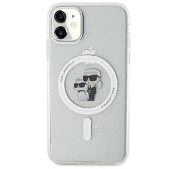 Karl Lagerfeld KLHMN61HGKCNOT iPhone 11 | Xr 6.1" transparent hardcase Karl&Choupette Glitter MagSafe цена и информация | Чехлы для телефонов | 220.lv