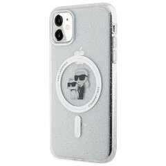 Karl Lagerfeld KLHMN61HGKCNOT iPhone 11 | Xr 6.1" transparent hardcase Karl&Choupette Glitter MagSafe цена и информация | Чехлы для телефонов | 220.lv