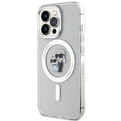 Karl Lagerfeld KLHMP13LHGKCNOT iPhone 13 Pro | 13 6.1" transparent hardcase Karl&Choupette Glitter MagSafe цена и информация | Чехлы для телефонов | 220.lv