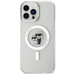 Karl Lagerfeld KLHMP13XHGKCNOT iPhone 13 Pro Max 6.7" transparent hardcase Karl&Choupette Glitter MagSafe цена и информация | Чехлы для телефонов | 220.lv