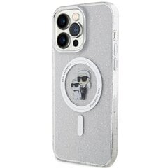Karl Lagerfeld KLHMP14XHGKCNOT iPhone 14 Pro Max 6.7" transparent hardcase Karl&Choupette Glitter MagSafe цена и информация | Чехлы для телефонов | 220.lv