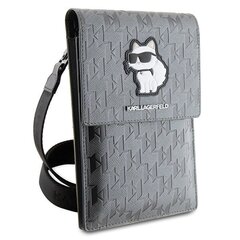 Karl Lagerfeld Torebka KLWBSAKHPCG srebrny|silver Saffiano Monogram Choupette цена и информация | Чехлы для телефонов | 220.lv