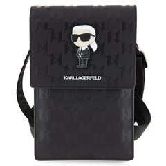 Karl Lagerfeld Torebka KLWBSAKHPKK czarny|black Saffiano Monogram Ikonik цена и информация | Чехлы для телефонов | 220.lv