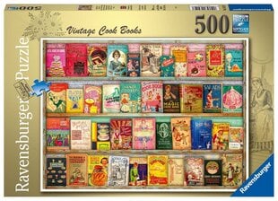 Puzle Ravensburger Vintage Cook Books, 16412, 500 d. cena un informācija | Puzles, 3D puzles | 220.lv