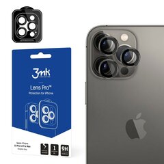 Защитное стекло камеры 3mk Lens Pro Apple iPhone 15 Pro Max черное цена и информация | Защитные пленки для телефонов | 220.lv